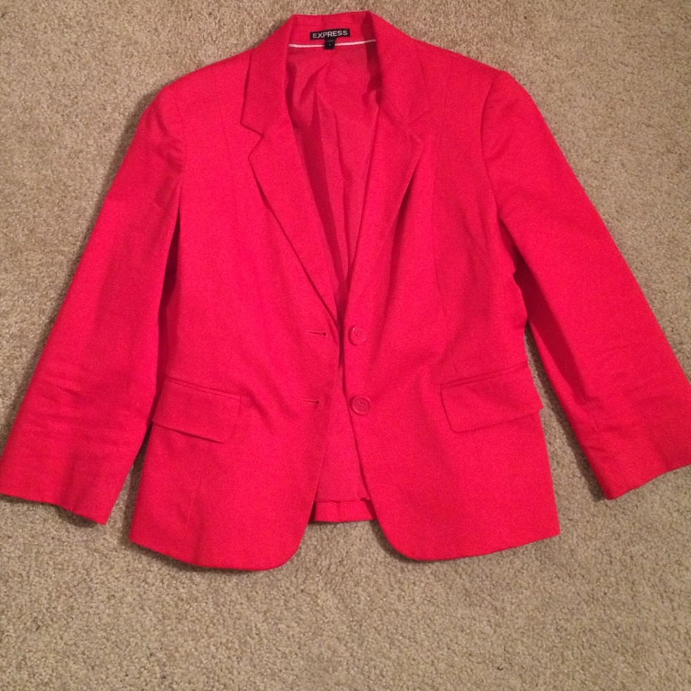 Express red classy blazer! Excellent condition!